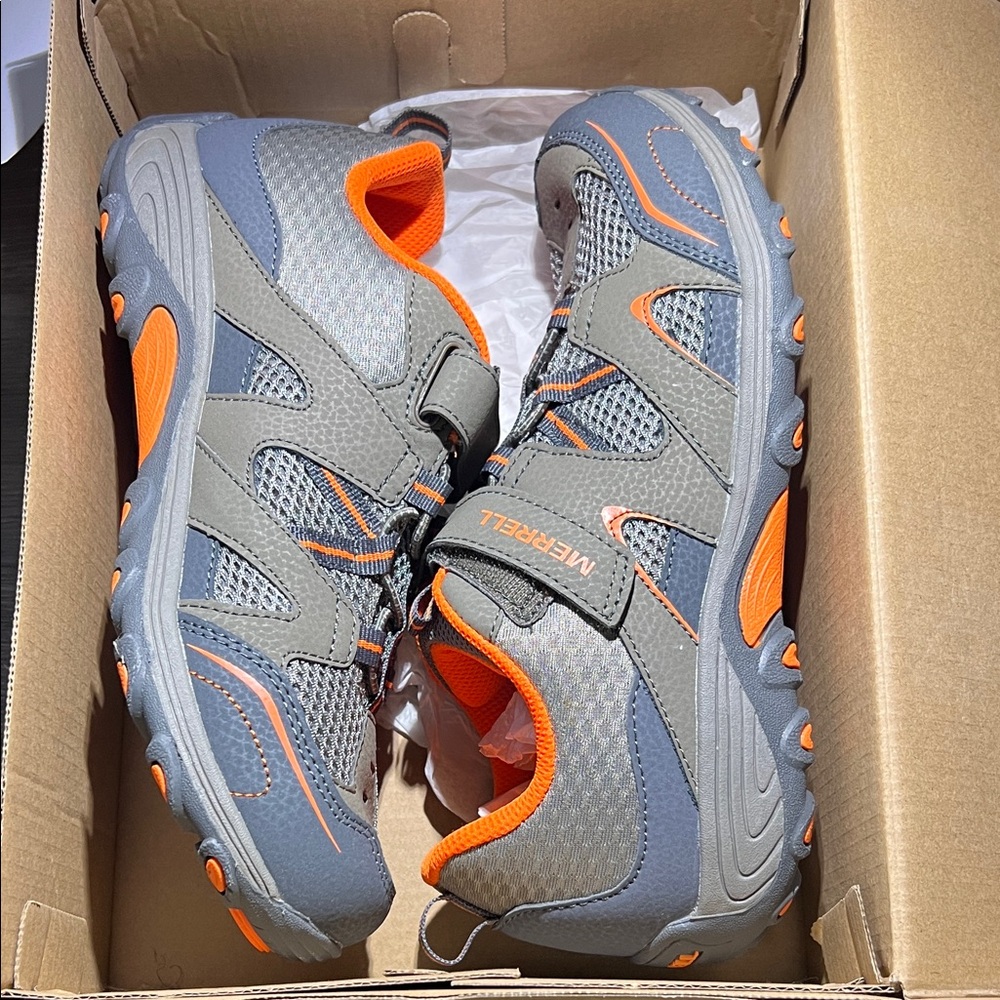 Merrell Kids' Sneakers in Gray and Orange